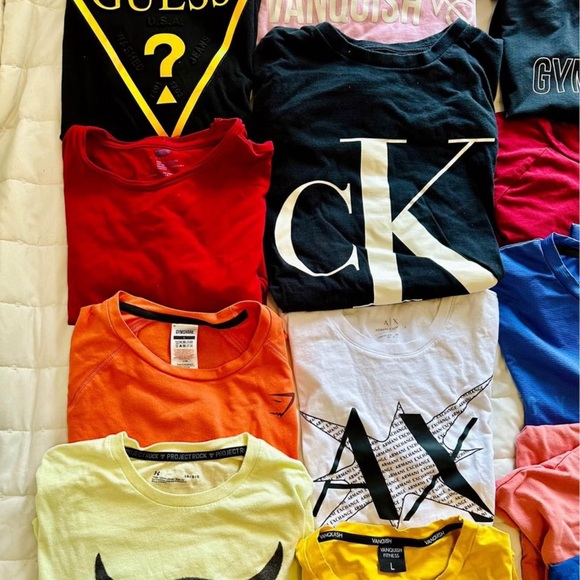 Gym-shark , Vanquish, Calvin Klein t-shirts. - Picture 2 of 8
